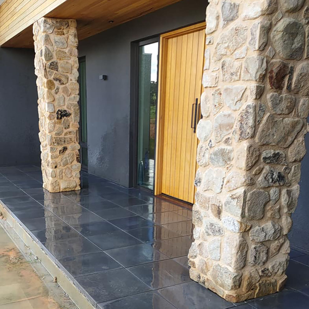 Front house entrance paving after 500x500 concrete pavers | SA Stone and Tile