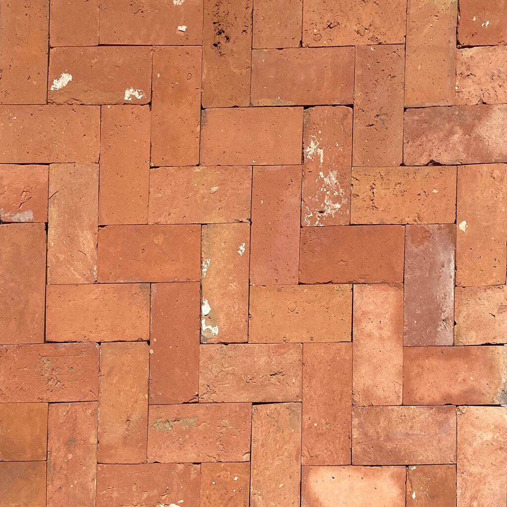 Polished Old Red Brick Paver Australian Paving Centre Streaky Bay